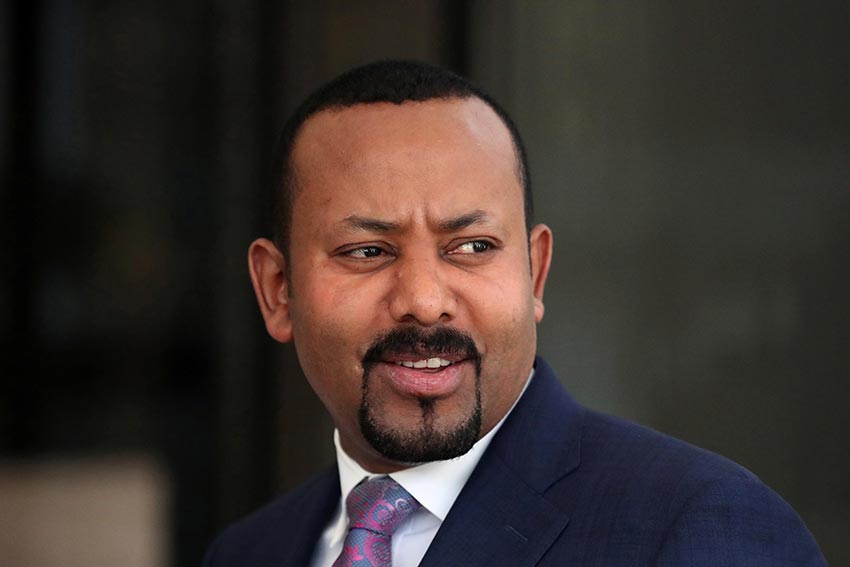 Prime Minister Abiy Ahmed arrives at Parliament to address legislators on the current situation of the country in Addis Ababa on February 3, 2020.