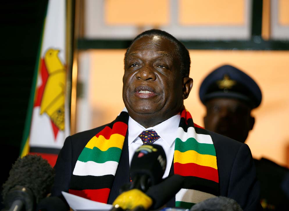 The government of Zimbabwean President Emmerson Mnangagwa funded the first edition of The Africa Factbook which he launched on Sept. 9, 2020.