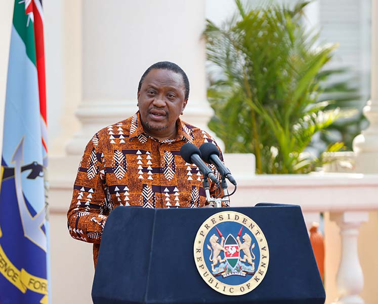 Kenya’s President Uhuru Kenyatta