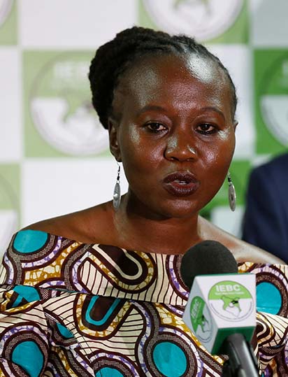 Roselyn Akombe, former commissioner, Kenyan Independent Electoral and Boundaries Commission.