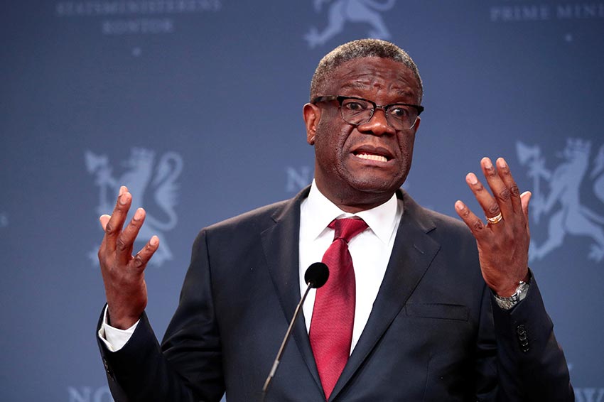 Dr. Denis Mukwege, a leading figure in the fight against COVID-19 in eastern Congo, resigned in June 2020 after being frustrated by the lack of testing equipment in the region.