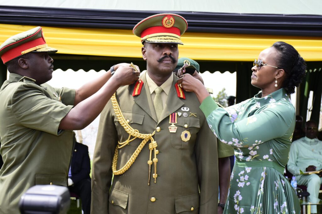 Gen. Muhoozi Kainerugaba, son of Ugandan President Yoweri Museveni. Museveni has not talked publicly about who his successor might be, but Kainerugaba is positioning himself to take over.