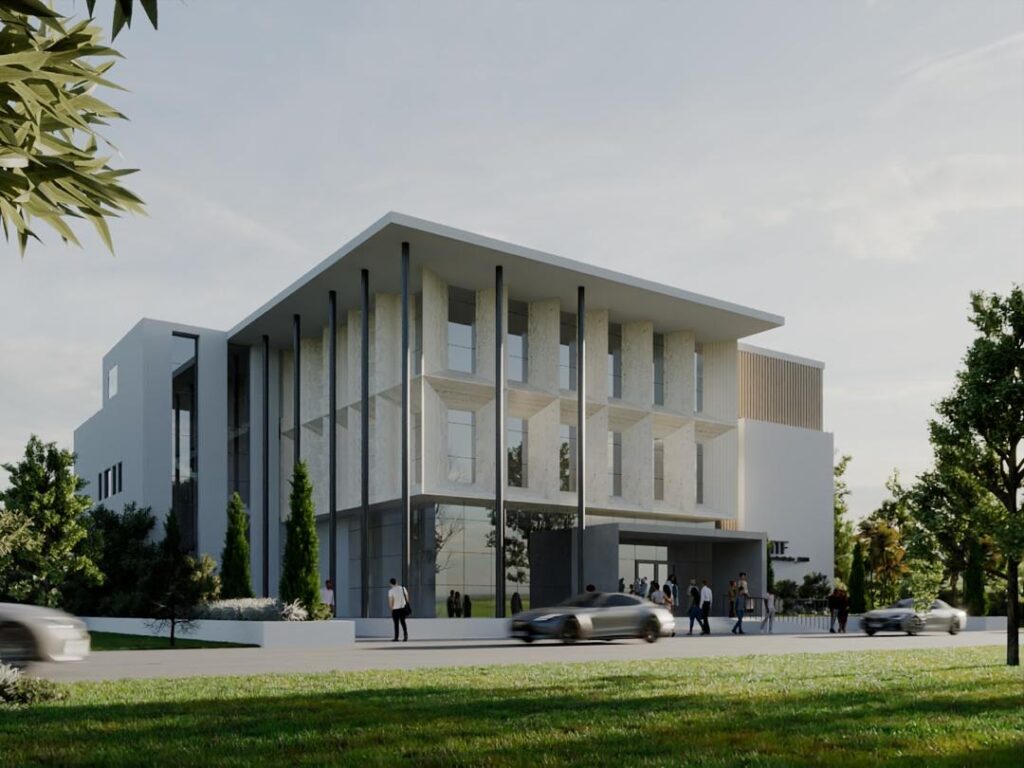 An artist’s rendering of the cardiology centers the GMTF is building at the Komfo Anokye Teaching Hospital and the Tamale Teaching Hospital.
