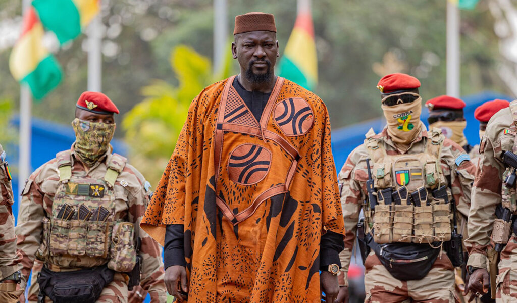 President Doumbouya, widely believed to be in poor health, rarely appears in public.President Doumbouya, widely believed to be in poor health, rarely appears in public.