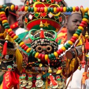 Burkina Faso fans watch the Stallions advance to AFCON’s quarterfinals, beating Gabon on penalties in Limbe on January 23. Burkina Faso fans watch the Stallions advance to AFCON’s quarterfinals, beating Gabon on penalties in Limbe on January 23.